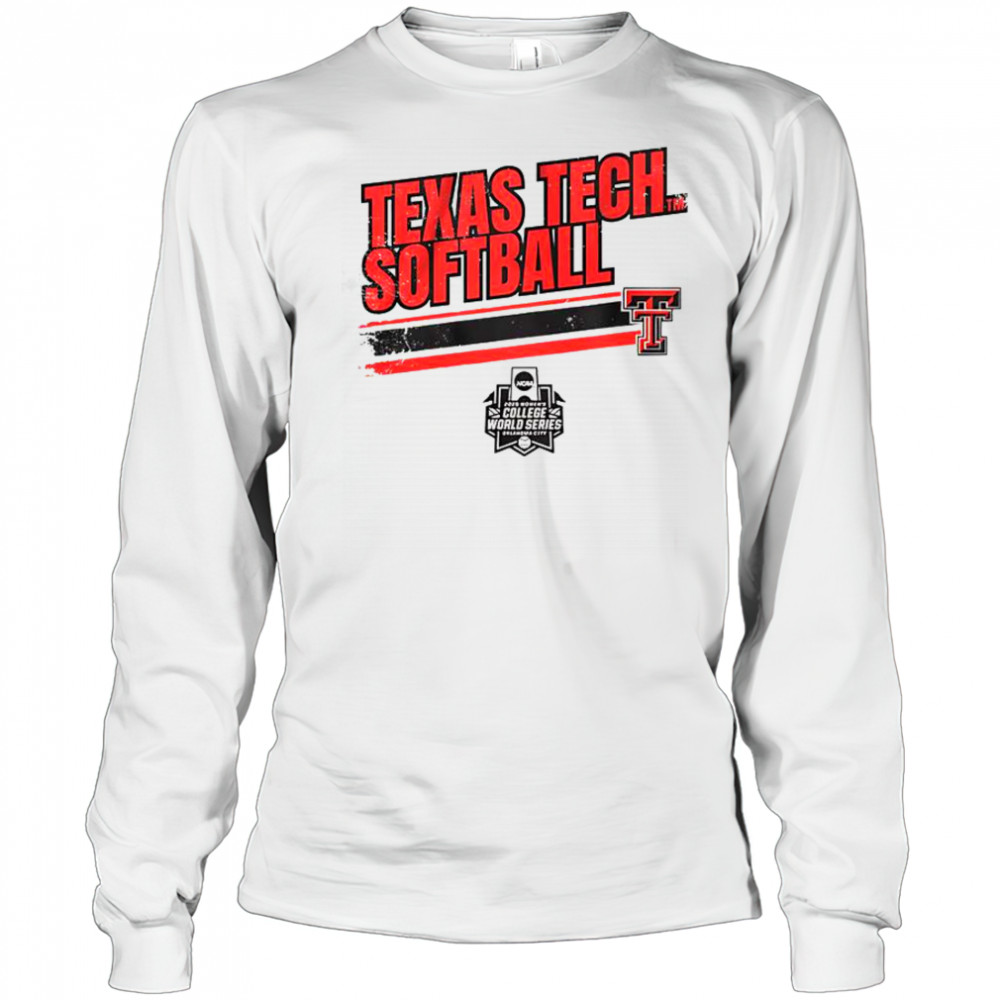 Texas Tech Softball Women’s College World Series Stripe T-Shirt Long Sleeved