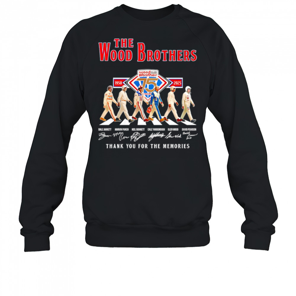 The Wood Brothers 1950-2025 Signature Thank You For The Memories shirt Sweatshirt