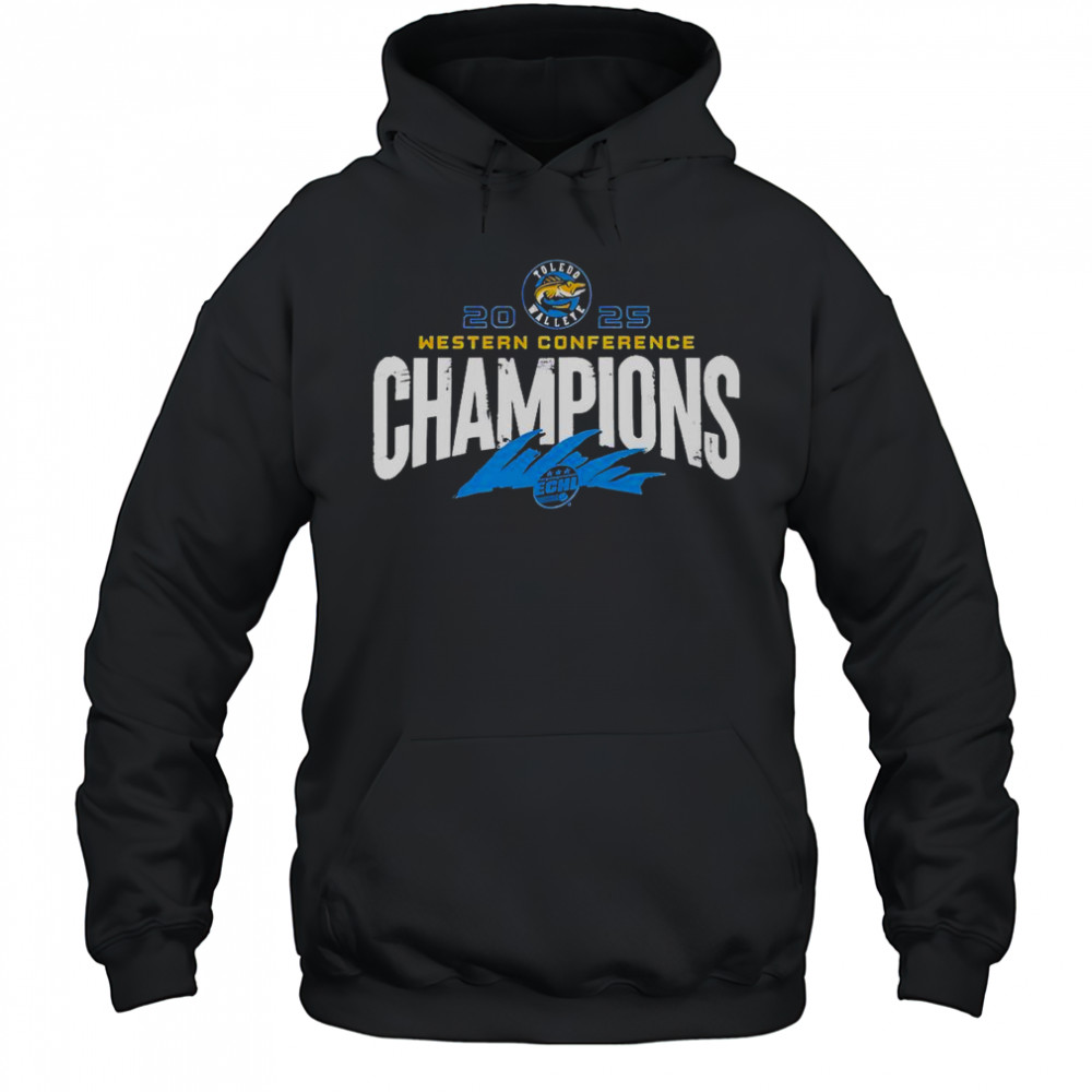 Toledo Walleye X 2025 ECHL Western Conference Champions Special T-Shirt Hoodie