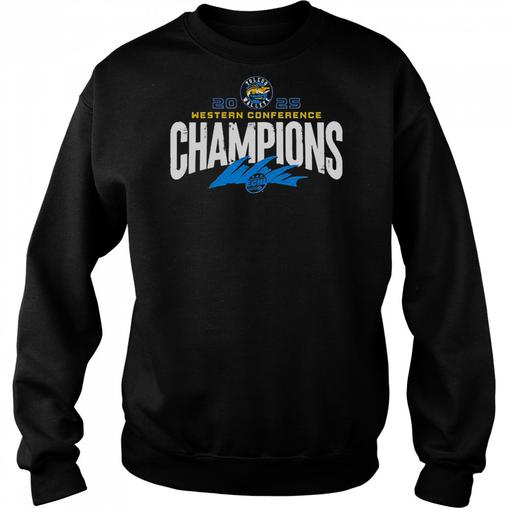 Toledo Walleye X 2025 ECHL Western Conference Champions Special T-Shirt Hoodie
