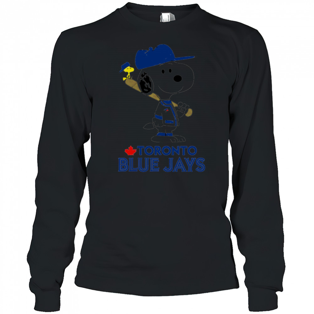 Toronto Blue Jays Snoopy Baseball funny cartoon shirt Long Sleeved