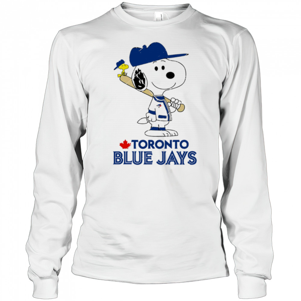 Toronto Blue Jays Snoopy Baseball funny cartoon shirt Long Sleeved