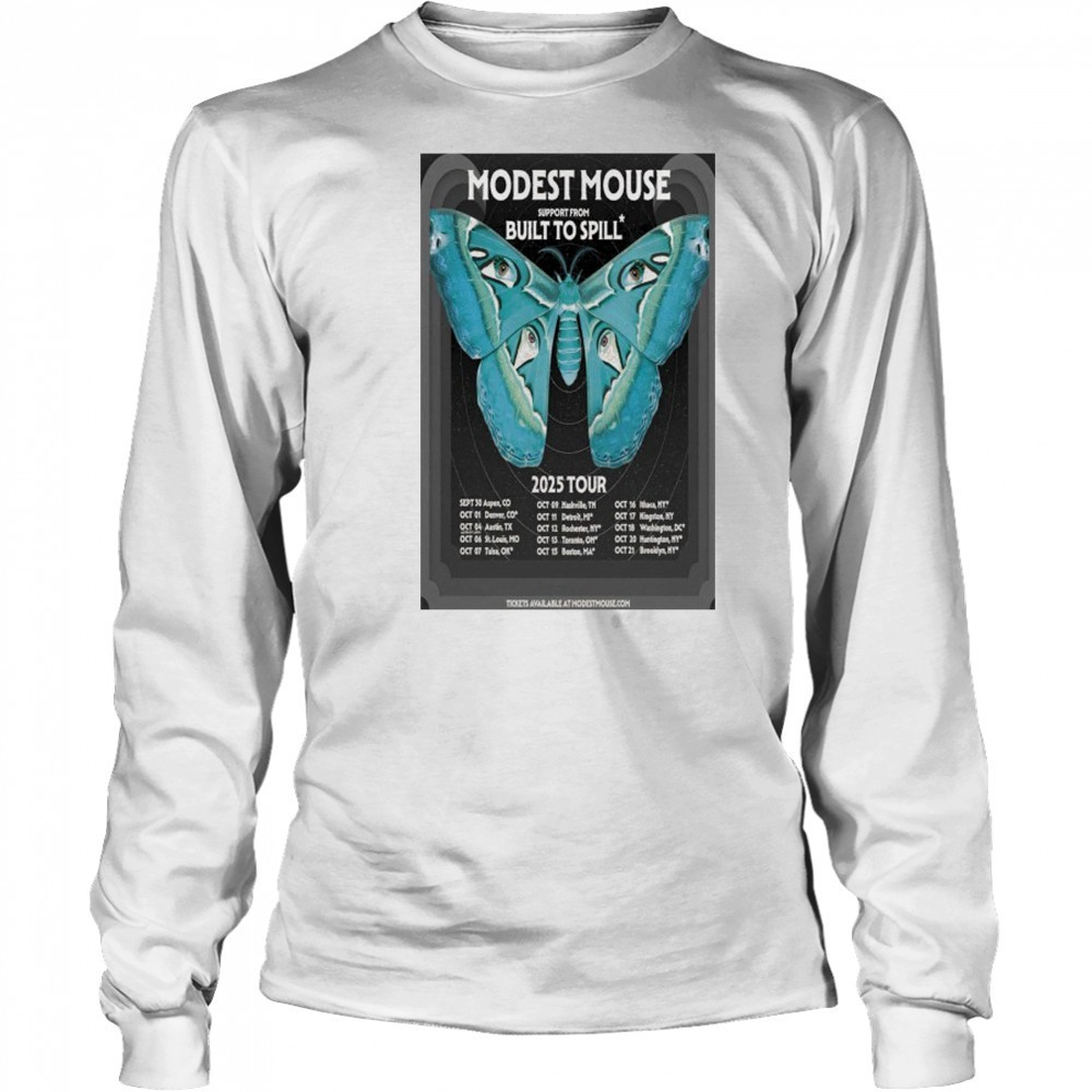 Tour Fall 2025 Modest Mouse & Built To Spill Poster shirt Long Sleeved