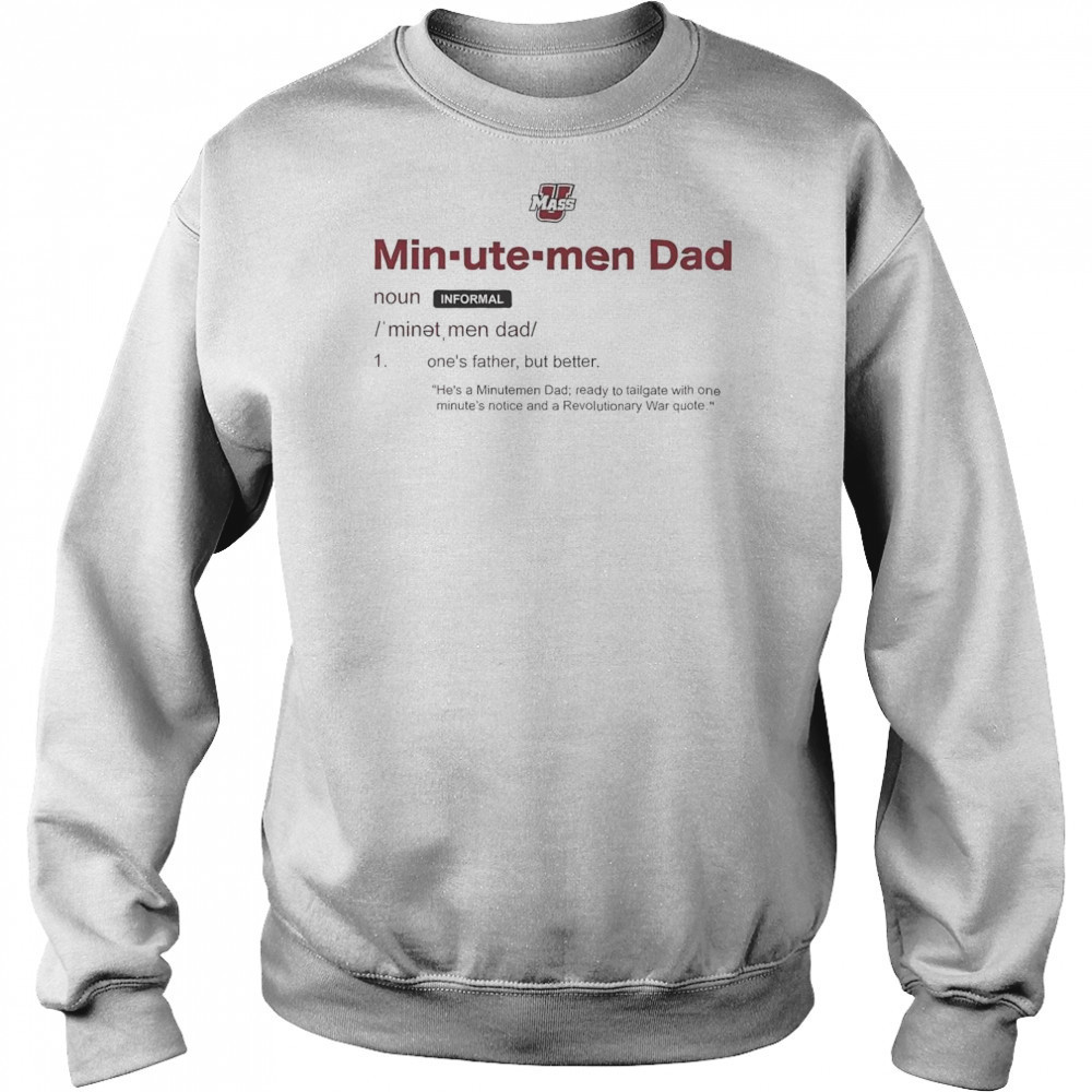 UMass Minutemen Dad Definition Shirt Hoodie