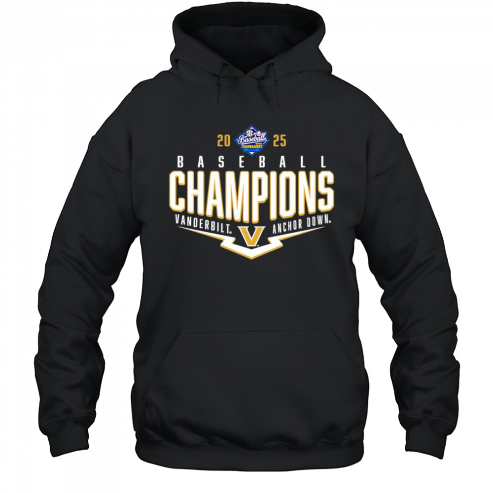 Vanderbilt Commodores 2025 SEC Baseball Conference Tournament Champions Playoff Pitch shirt Hoodie