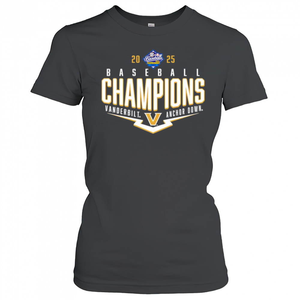 Vanderbilt Commodores 2025 SEC Baseball Conference Tournament Champions Playoff Pitch shirt Women's T-shirt
