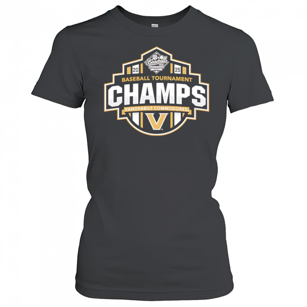Vanderbilt Commodores 2025 SEC Baseball Tournament Champions shirt Women's T-shirt