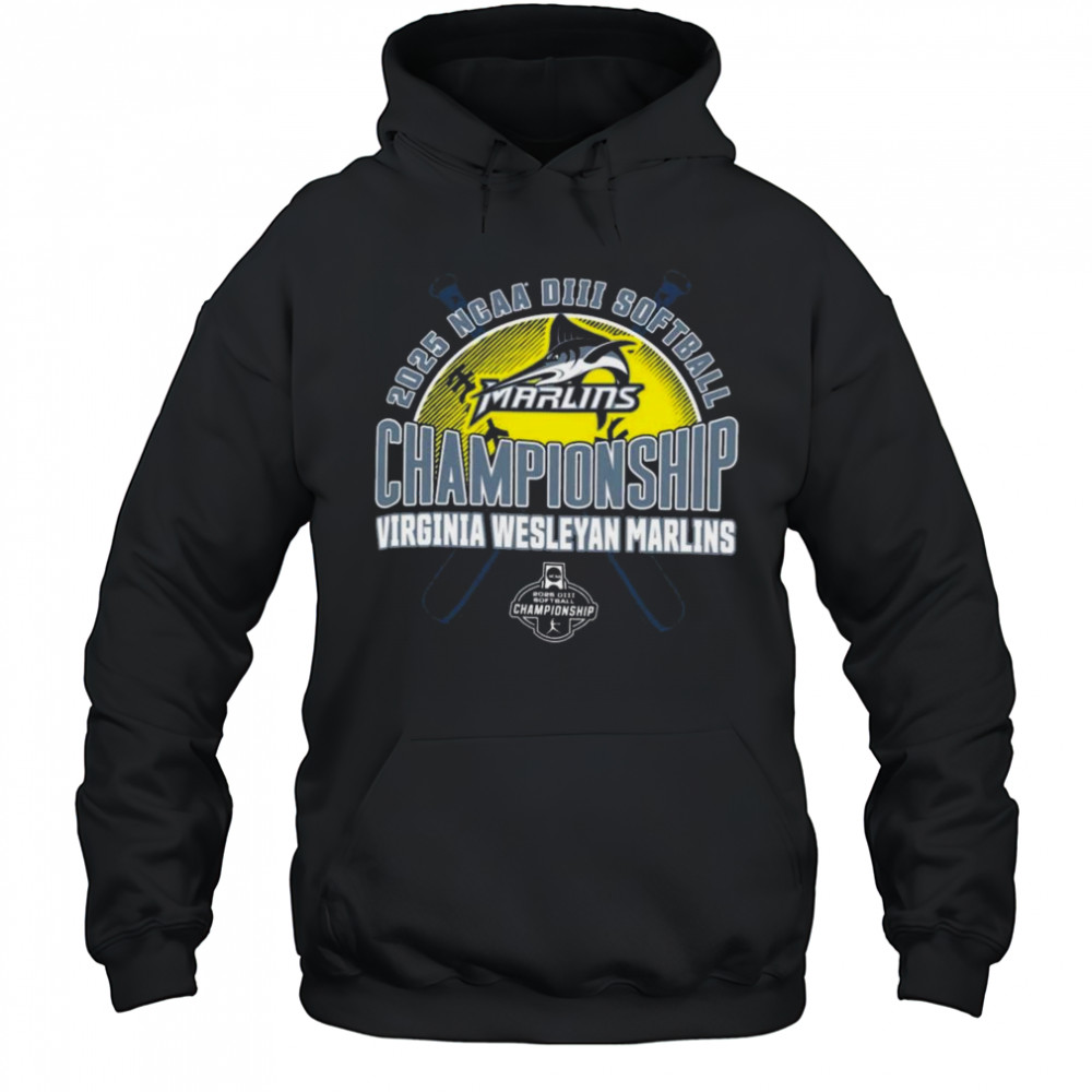Virginia Wesleyan Marlins 2025 NCAA DIII Softball Championship T-Shirt Hoodie