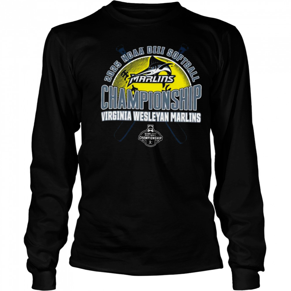 Virginia Wesleyan Marlins 2025 NCAA DIII Softball Championship T-Shirt Long Sleeved
