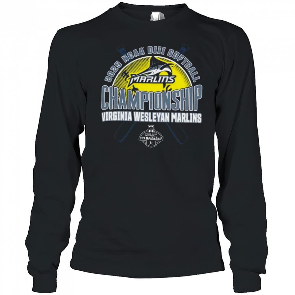 Virginia Wesleyan Marlins 2025 NCAA DIII Softball Championship T-Shirt Long Sleeved