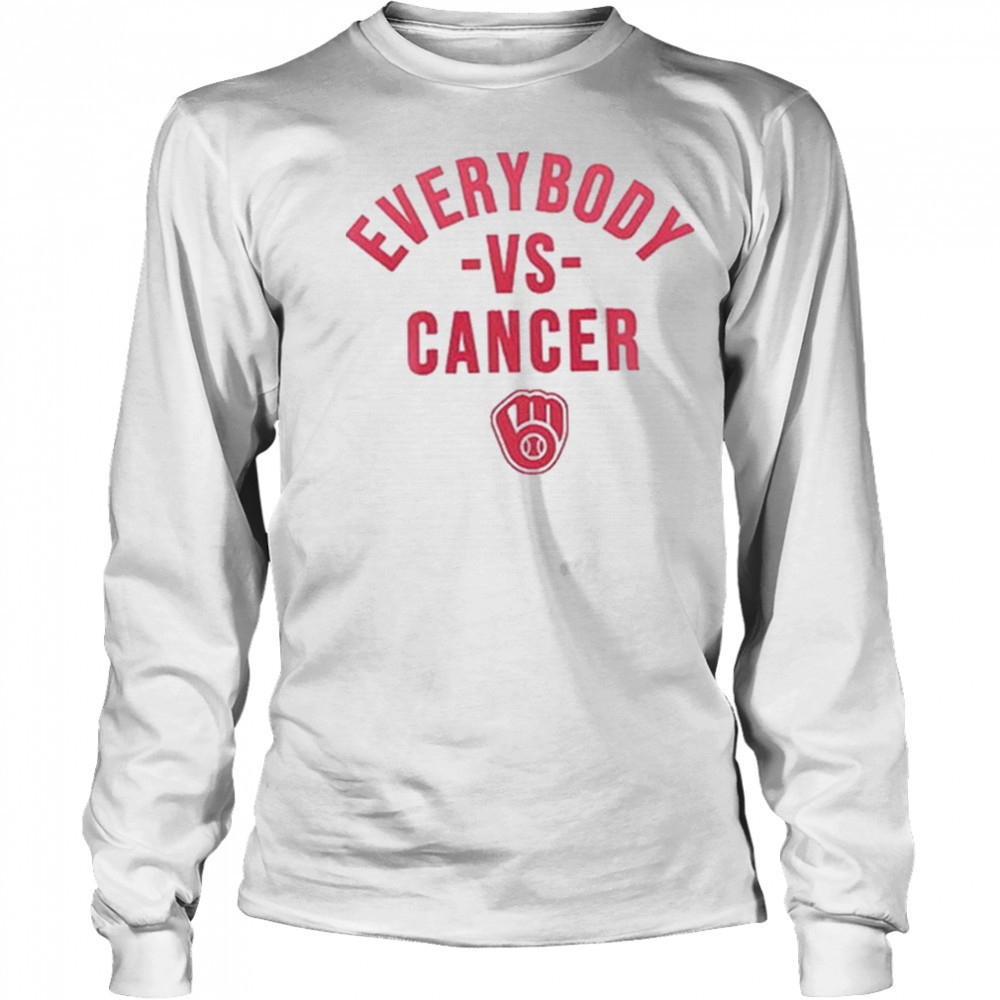 2025 Brewers Everybody vs Cancer Awareness Day Shirt Long Sleeved