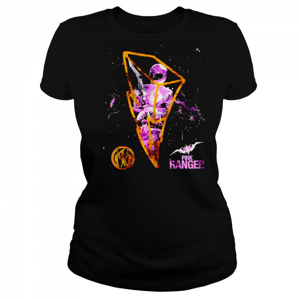 3D lightning Pink Ranger retro shirt Women's T-shirt