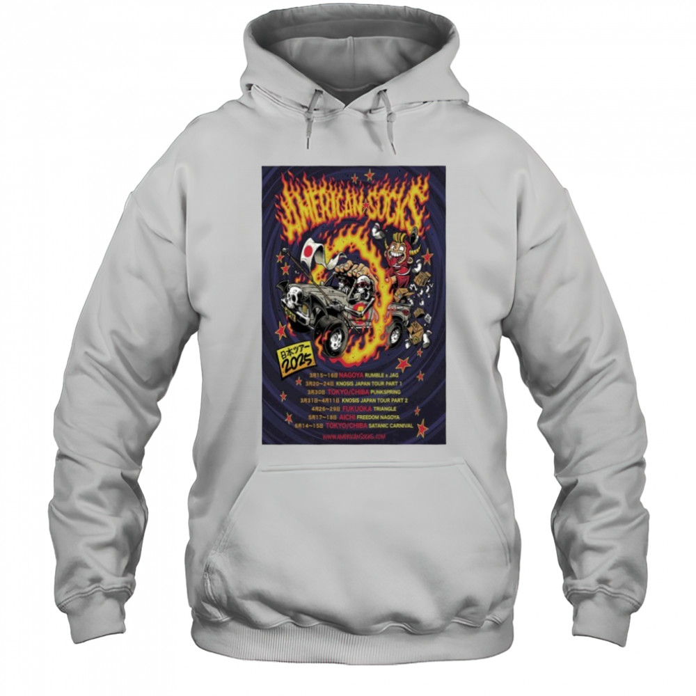 American Socks Japan 2025 Tour Poster shirt Hoodie