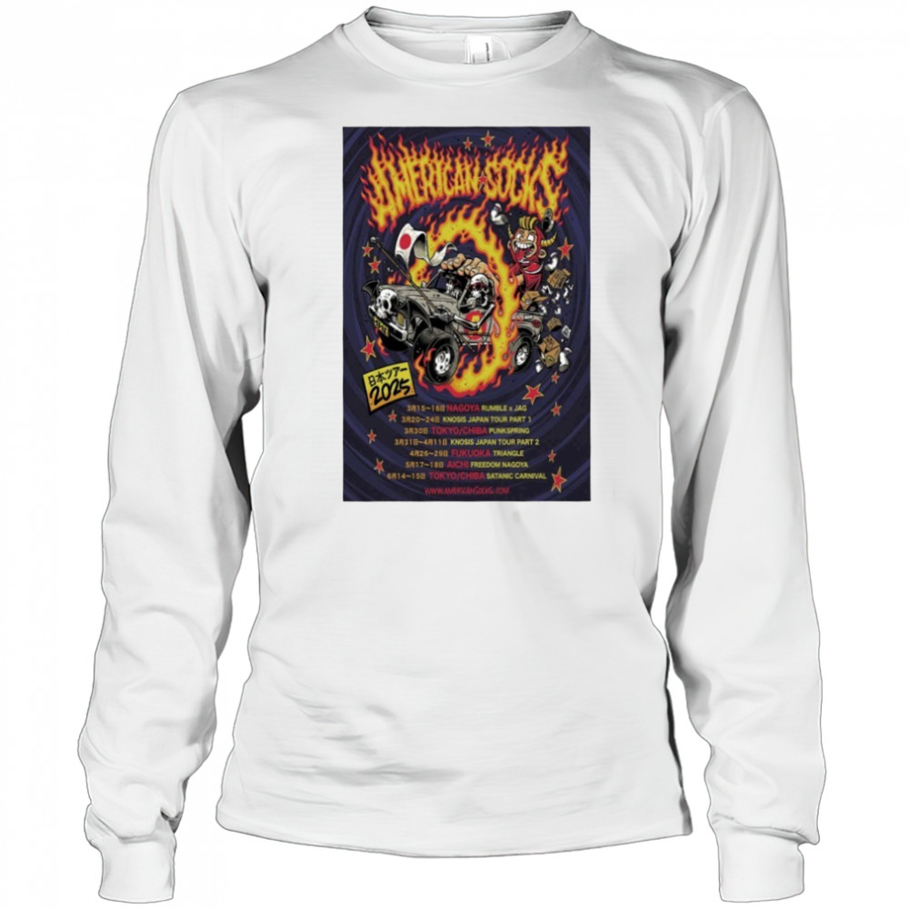 American Socks Japan 2025 Tour Poster shirt Long Sleeved