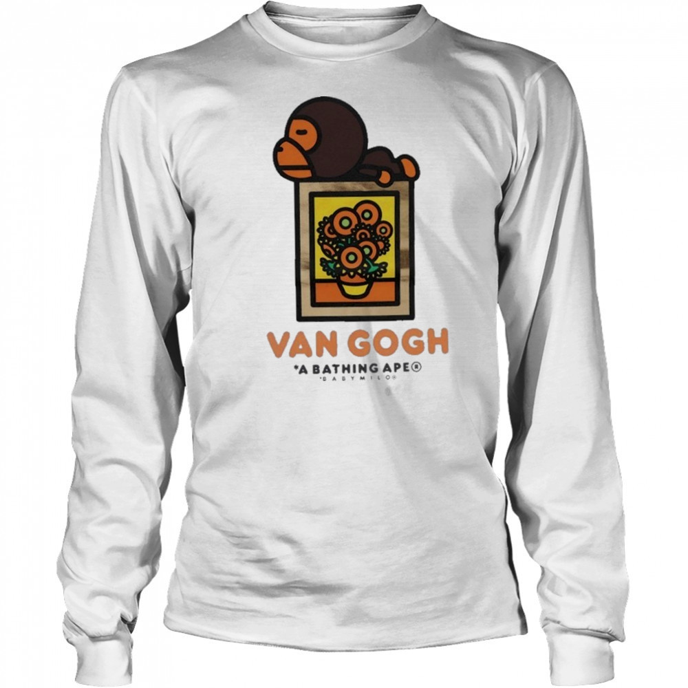 Bape x Van Gogh Museum Baby Milo Gogh Bloom shirt Long Sleeved