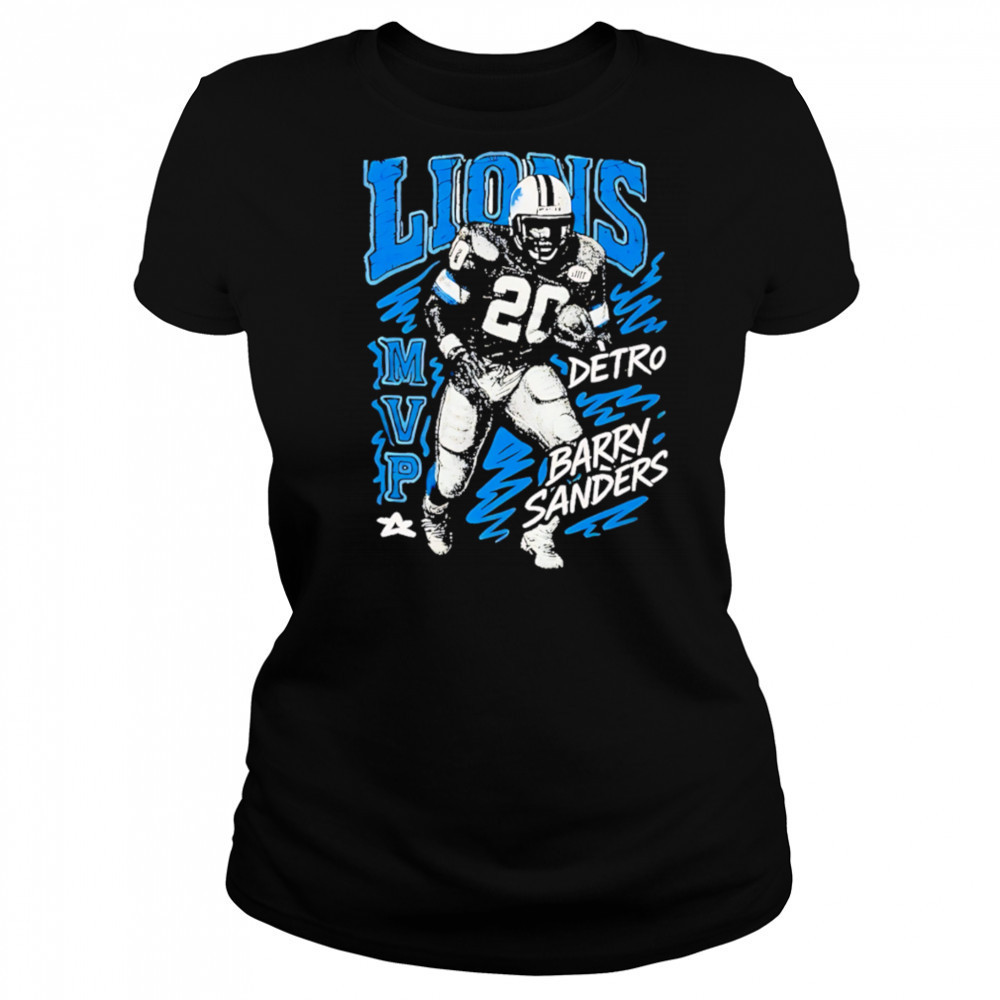 Barry Sanders Detroit Lions MVP retro shirt Women's T-shirt
