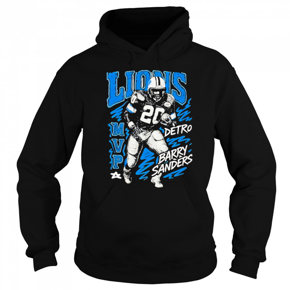 Barry Sanders Detroit Lions MVP retro shirt Sweatshirt