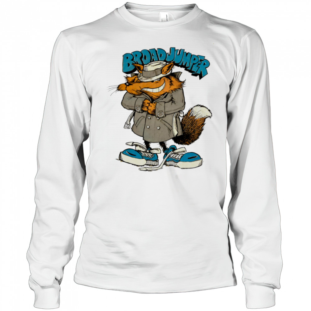 Broad Jumper Wolf cartoon vintage 90s shirt Long Sleeved
