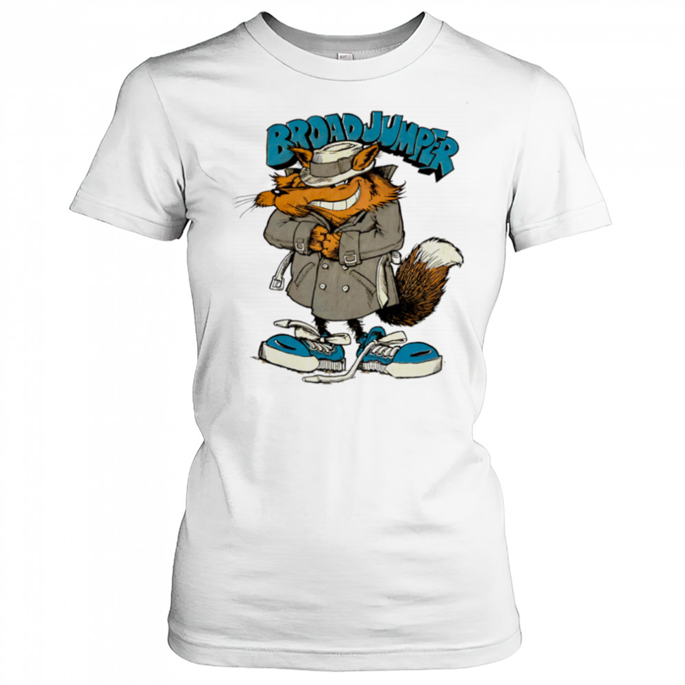 Broad Jumper Wolf cartoon vintage 90s shirt Women's T-shirt