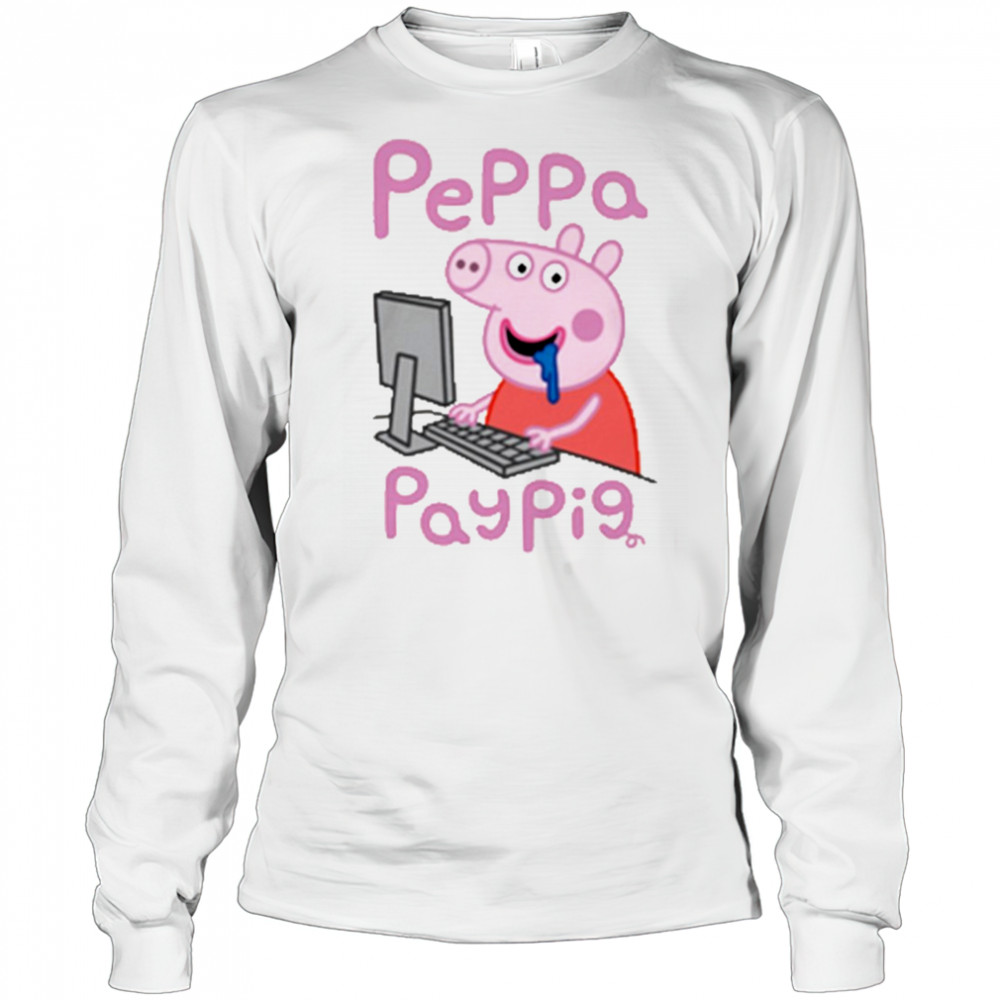 Cartoon Pay Pig shirt Long Sleeved