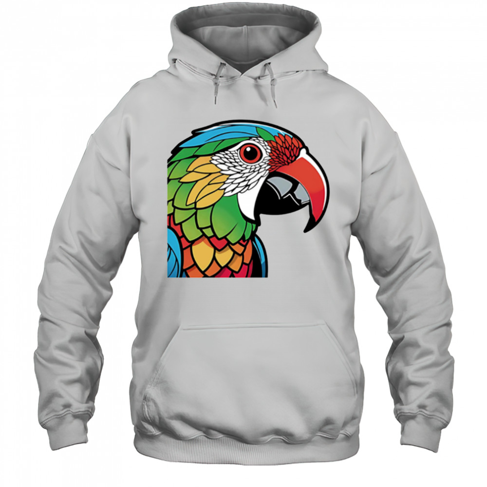 Colorful Lovebird Parrot Doodle Sticker shirt Hoodie