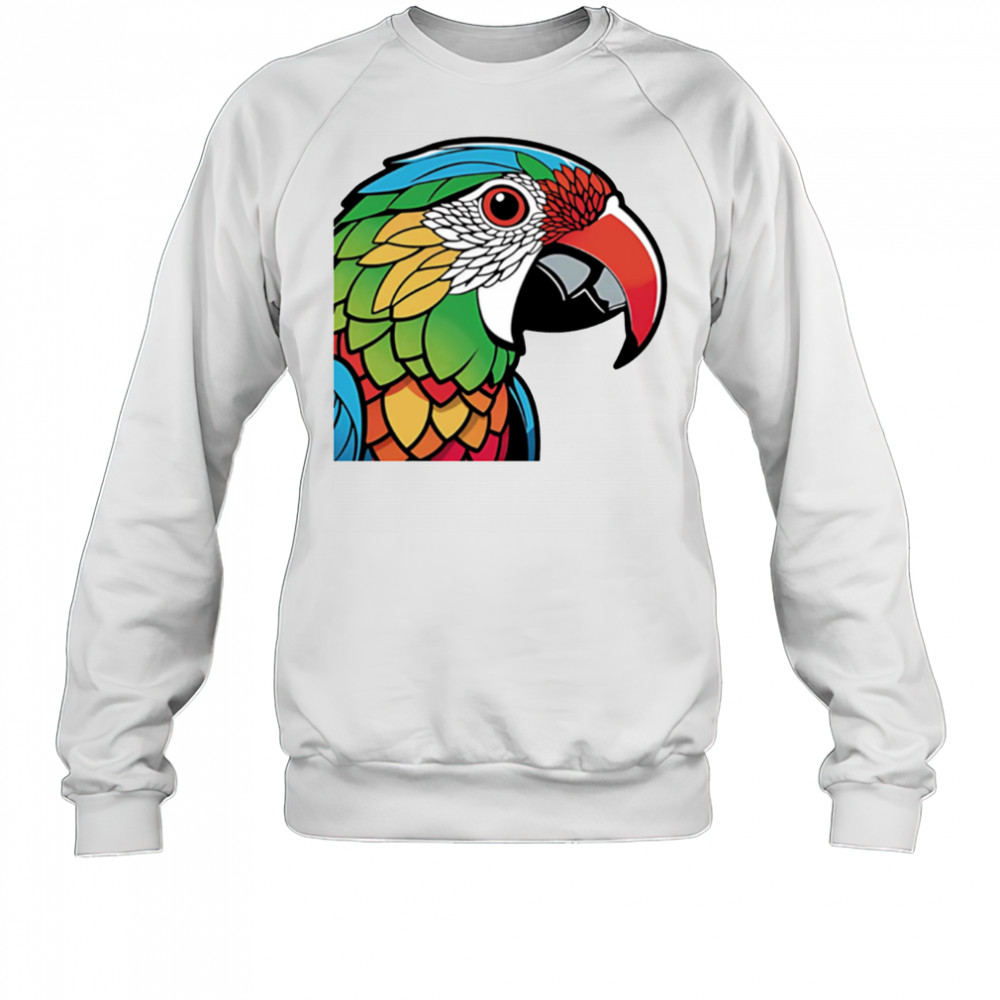 Colorful Lovebird Parrot Doodle Sticker shirt Sweatshirt