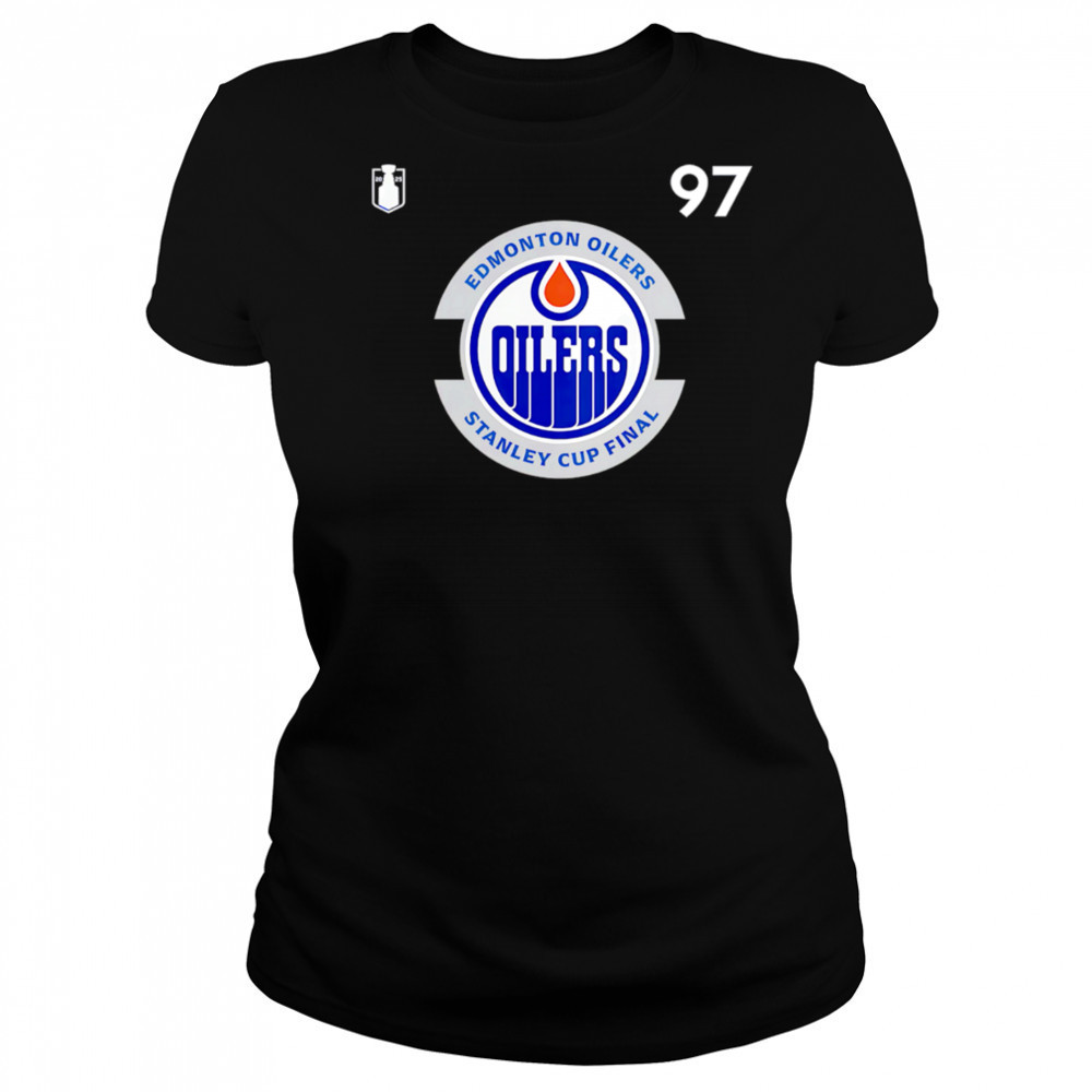 Connor McDavid Edmonton Oilers Royal 2025 Stanley Cup Final shirt Women's T-shirt