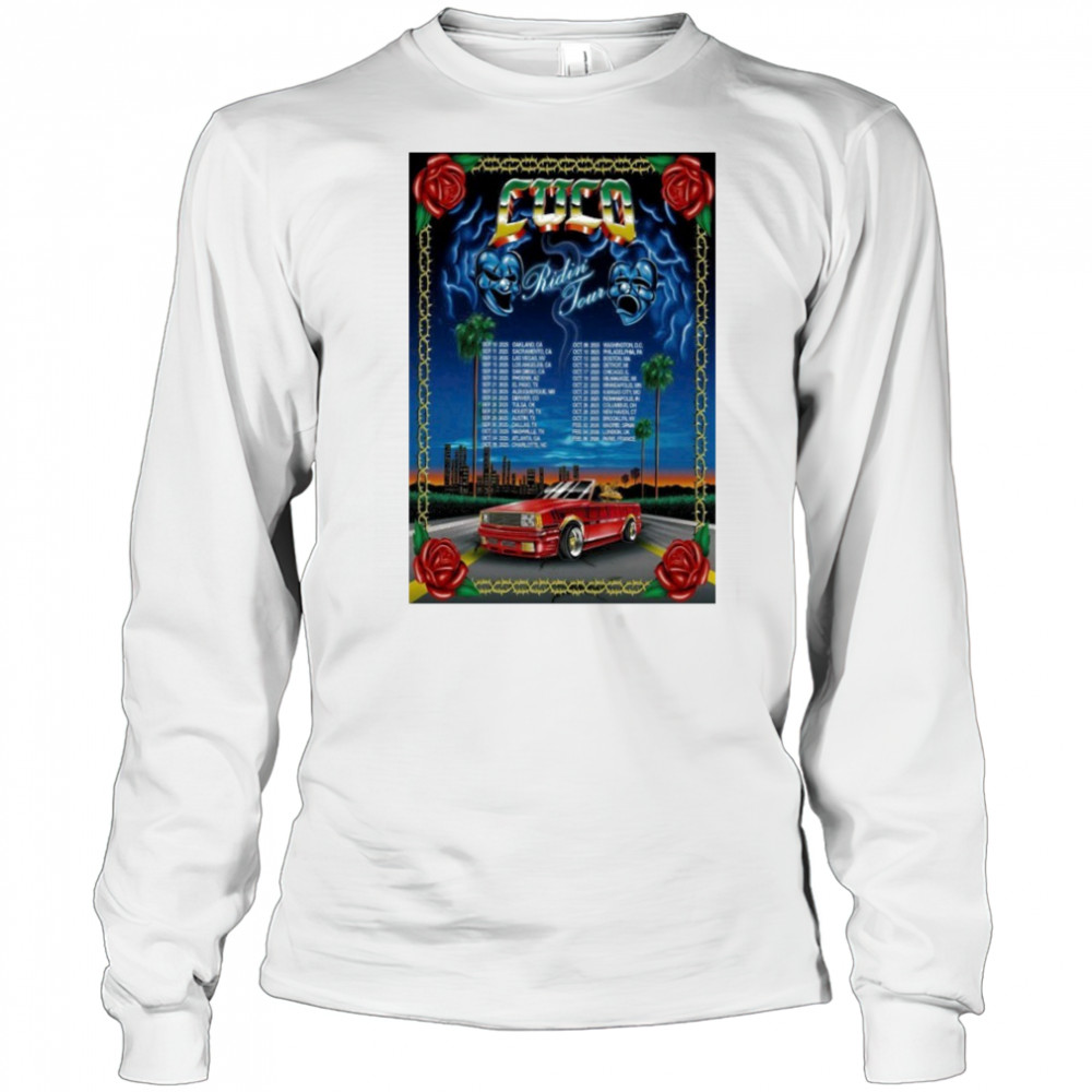 CUCO Ridin’ Tour 2025 Poster shirt Long Sleeved