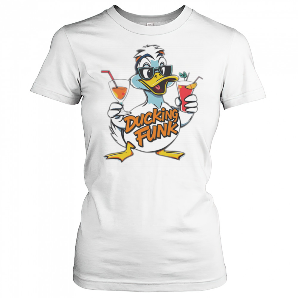 Ducking Funk Cocktails summer vibes cartoon shirt Women's T-shirt