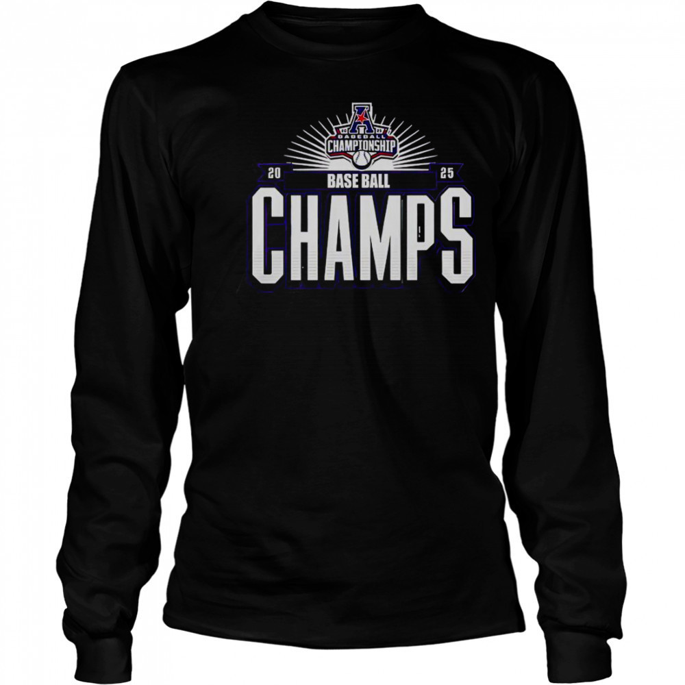 ECU Baseball Champions AAC 2025 T-Shirt Long Sleeved