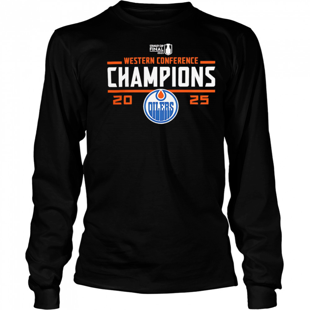 Edmonton Oilers 2025 Western Conference Champions shirt Long Sleeved