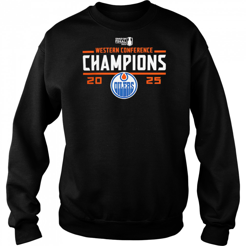 Edmonton Oilers 2025 Western Conference Champions shirt Hoodie