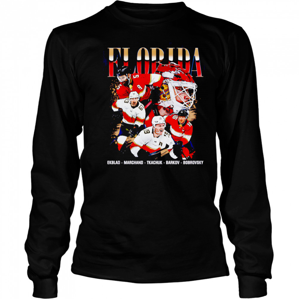 Florida Hockey graphic vintage shirt Long Sleeved