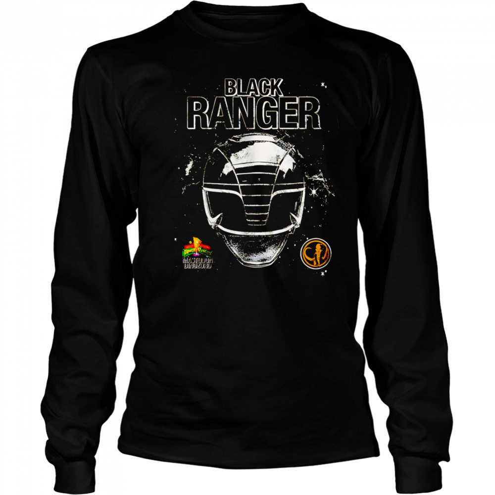 Head Black Ranger retro shirt Long Sleeved