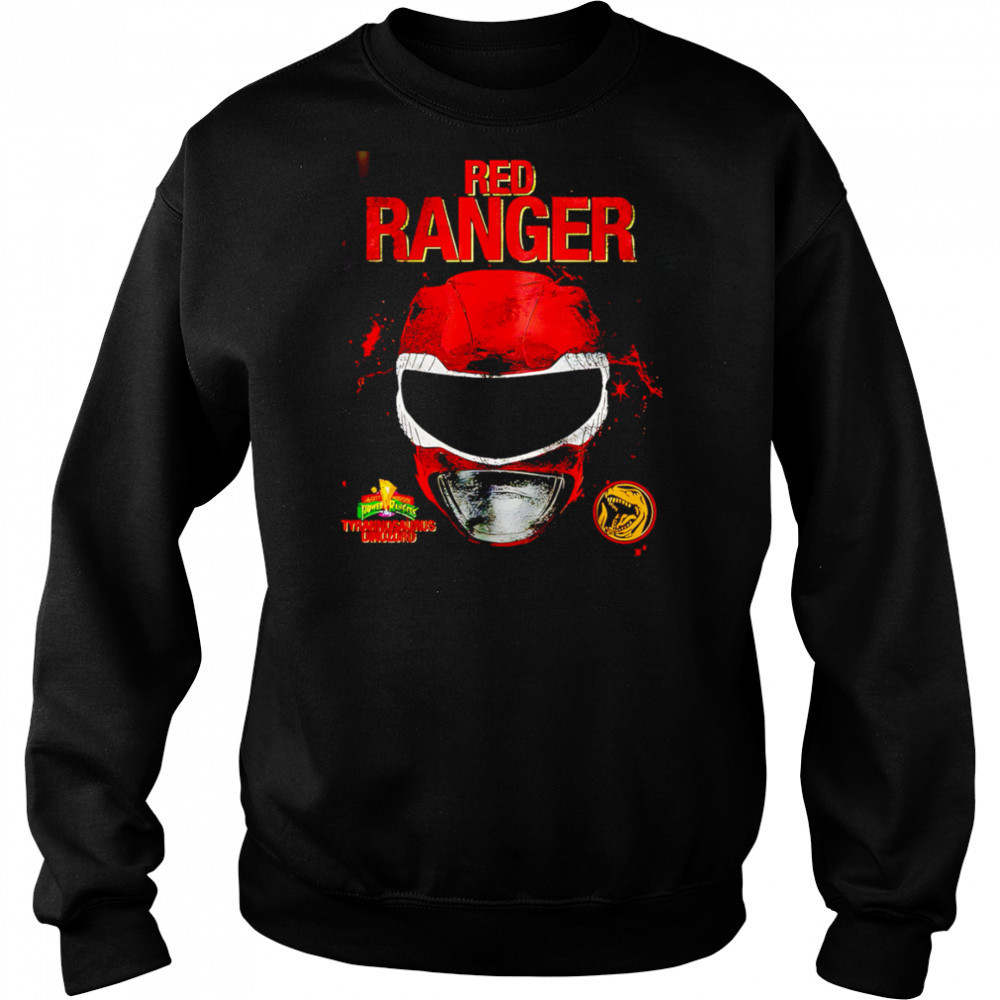 Head Red Ranger retro shirt Hoodie