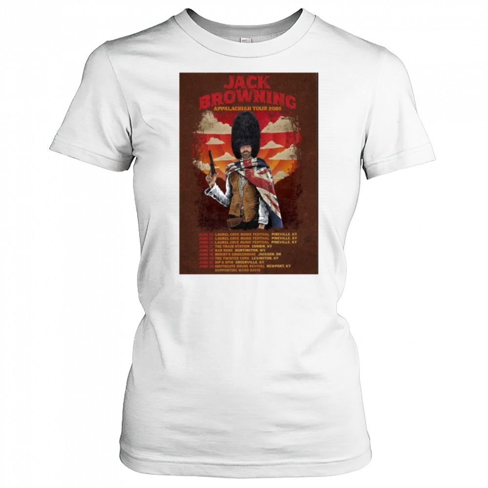 Jack Browning Appalachian Tour 2025 Poster shirt Women's T-shirt