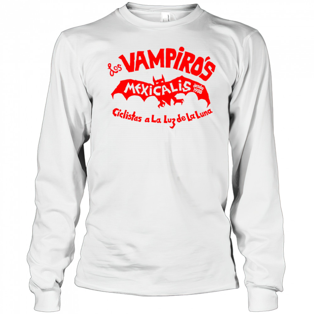 Los Vampiros Mexico Desde 1938 Ciclistas A La Luz De La Luna shirt Long Sleeved