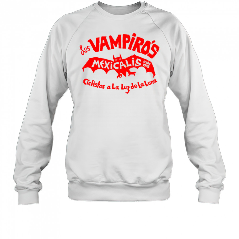 Los Vampiros Mexico Desde 1938 Ciclistas A La Luz De La Luna shirt Sweatshirt