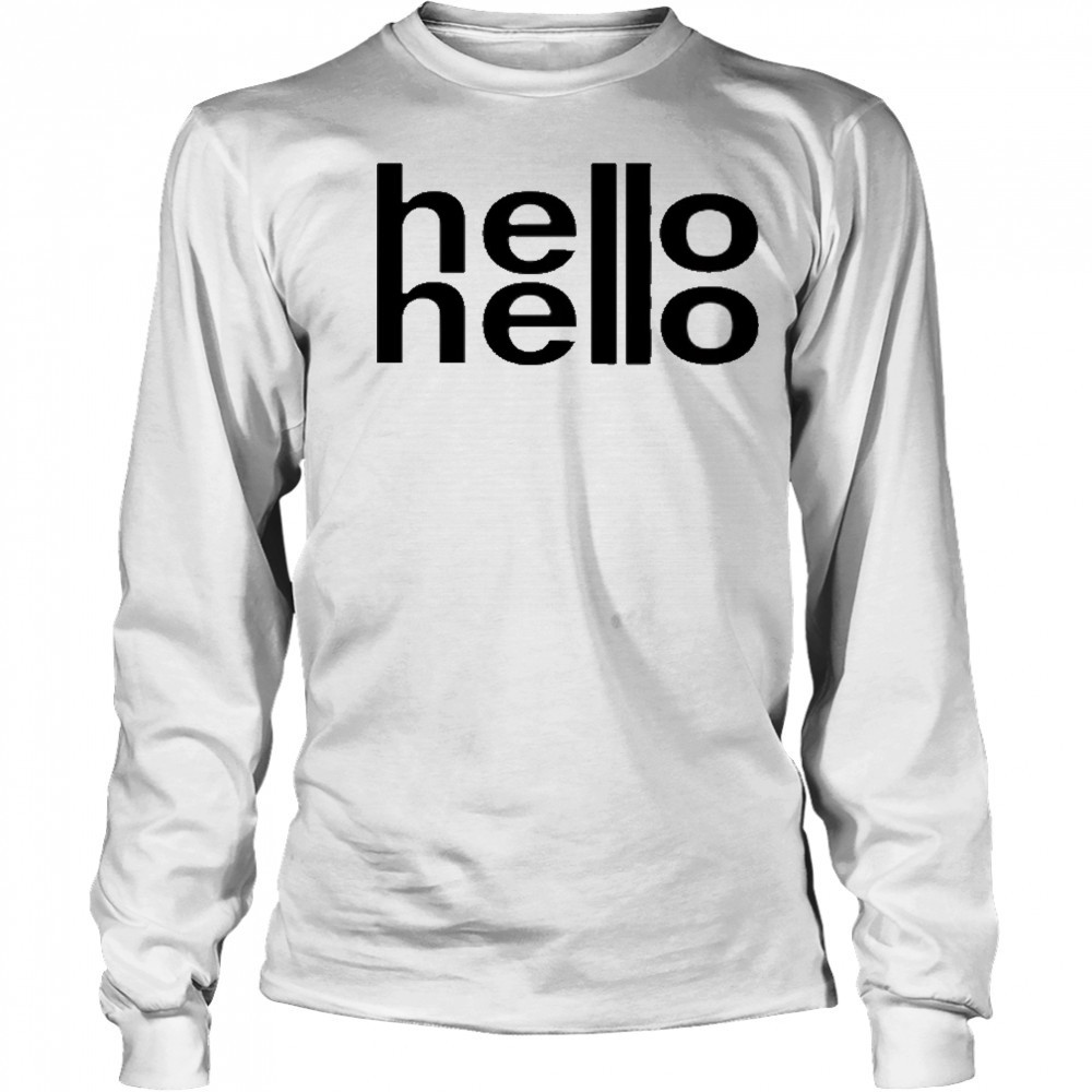Lululuvely Hello Hello shirt Long Sleeved