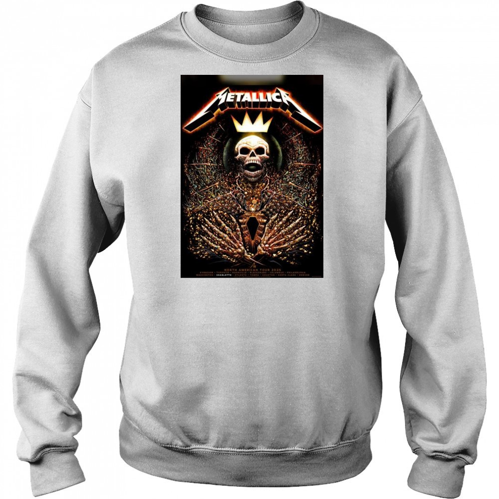 Metallica M72 Charlotte North American Tour 2025 Syracuse Toronto Nashville t-shirt Hoodie