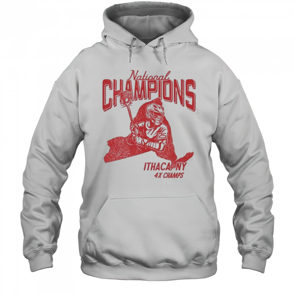 National Champions Ithaca NY 4x Champs Shirt Hoodie
