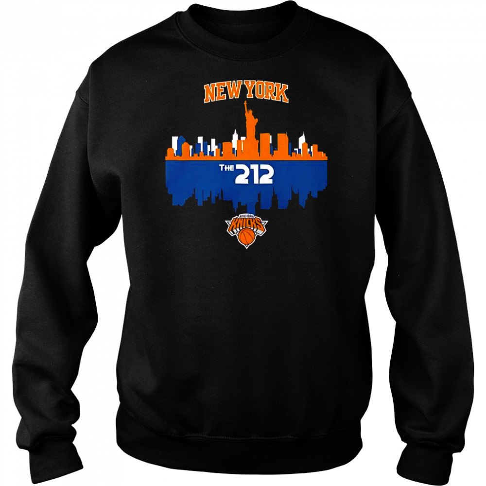 New York Knicks The 212 Skyline T-Shirt Hoodie