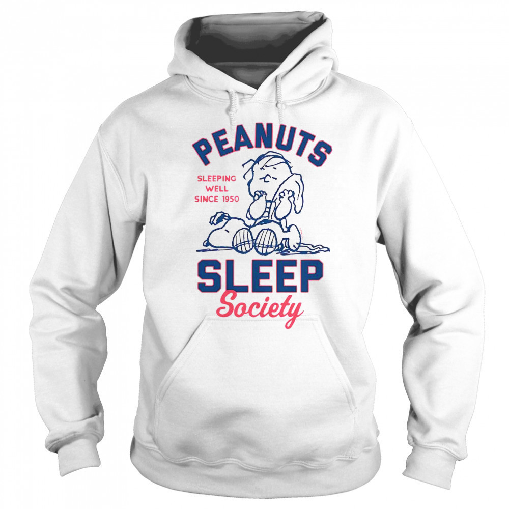 Peanuts Sleep Society Sleeping Well Since 1950 Peanuts Snoopy T-Shirt Sweatshirt