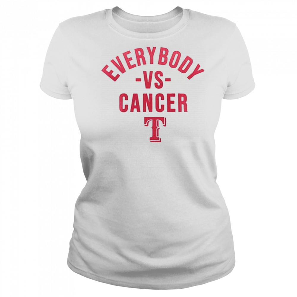 Rangers Strike Out Everybody vs Cancer Awareness Day 2025 Shirt Women's T-shirt