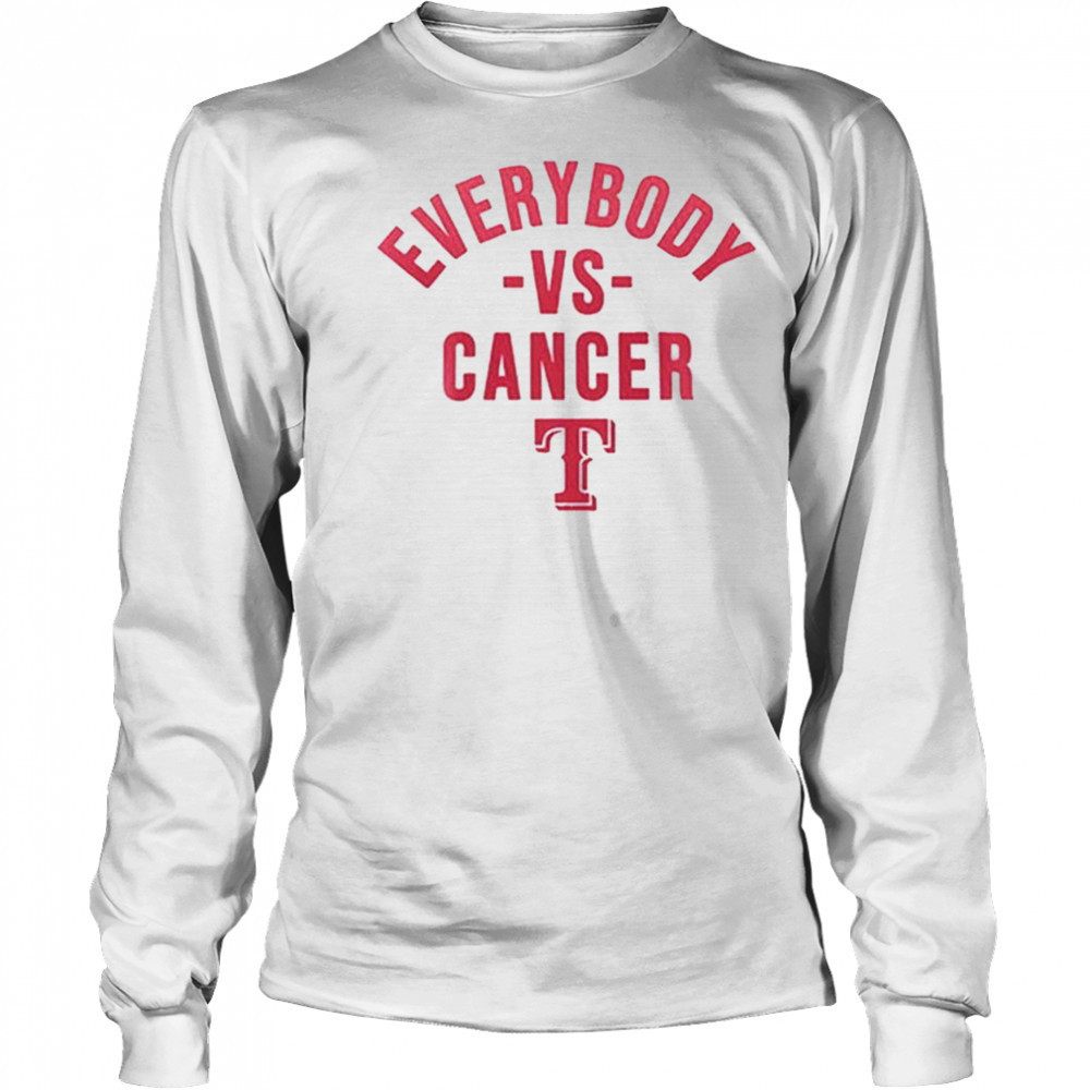 Rangers Strike Out Everybody vs Cancer Awareness Day 2025 Shirt Long Sleeved