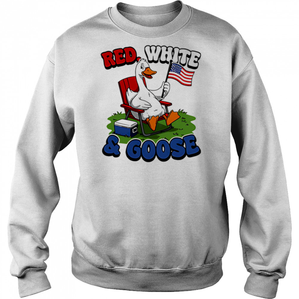 Red White & Goose duck shirt Hoodie