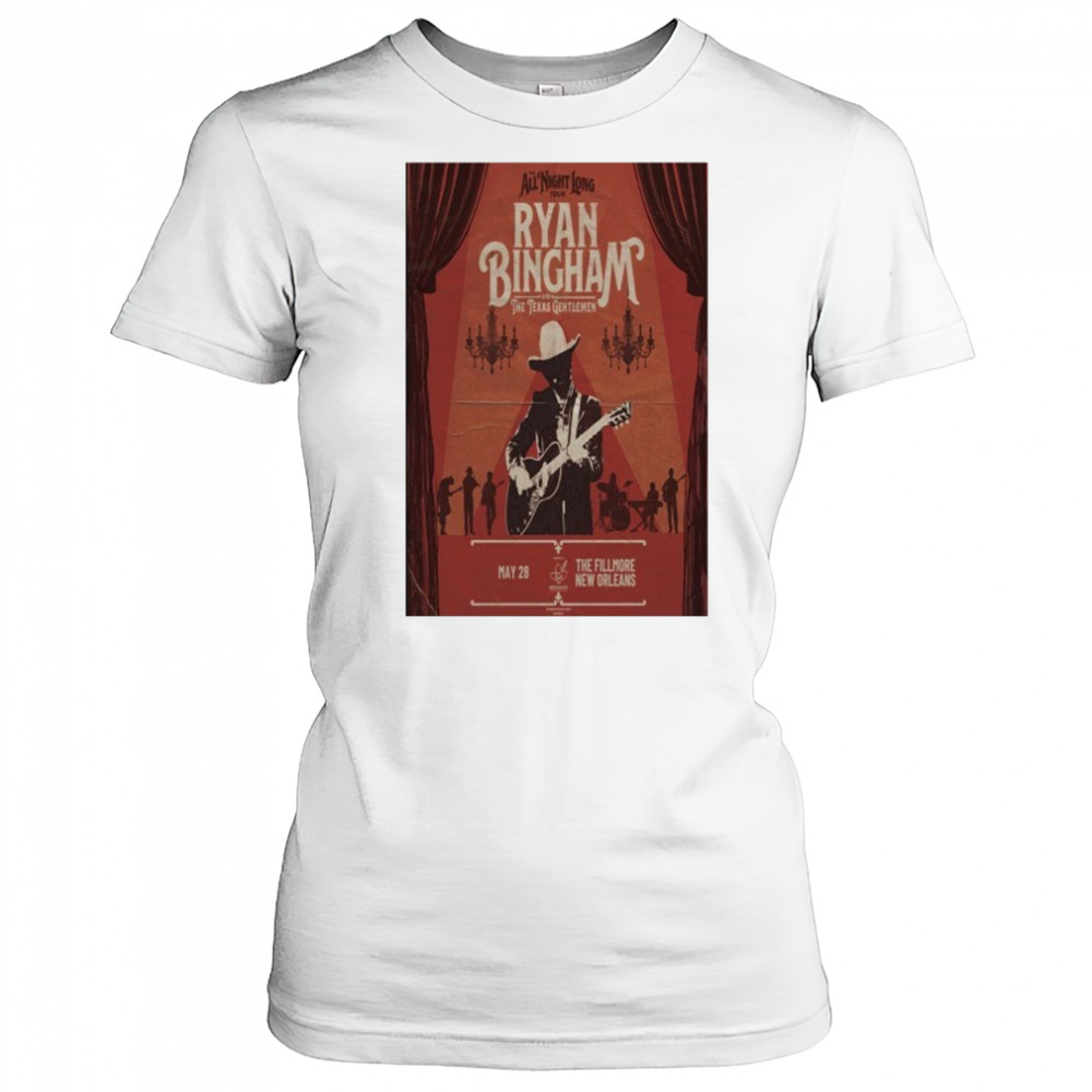 Ryan Bingham Tour The Fillmore May 28 2025 New Orleans Poster shirt Women's T-shirt