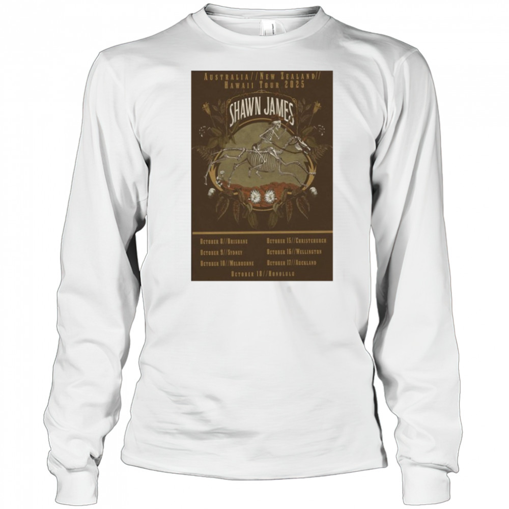 Shawn James October 2025 Tour Poster shirt Long Sleeved