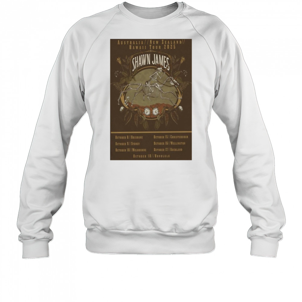 Shawn James October 2025 Tour Poster shirt Sweatshirt