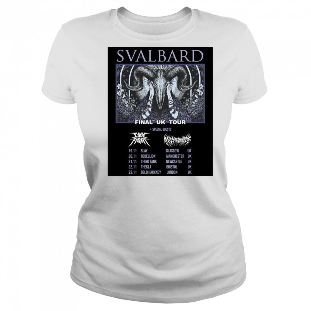 Svalbard Final UK Tour Special Guests Cage Fight and Knife Bride Nov 19-23 2025 t-shirt Women's T-shirt